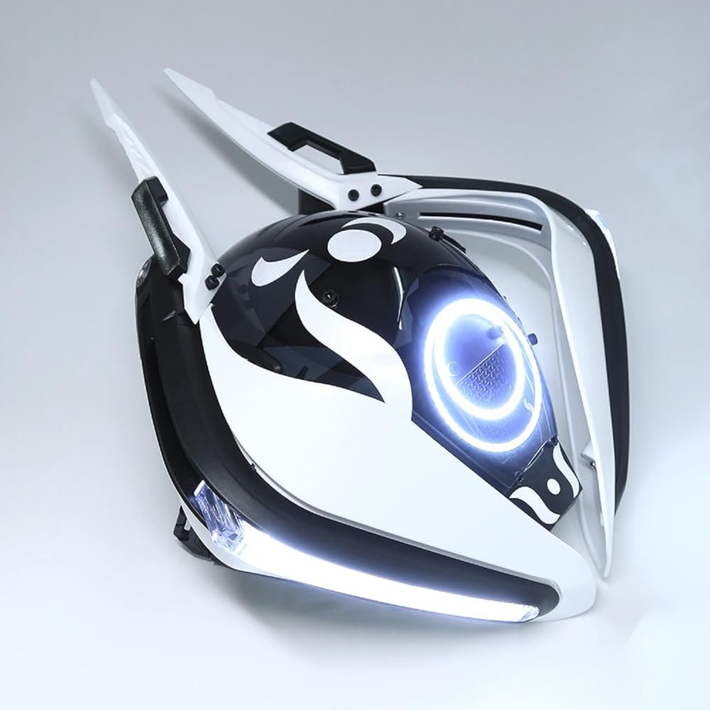 Moon Knight LED Mask - Futuristic Knight Cosplay - View 18