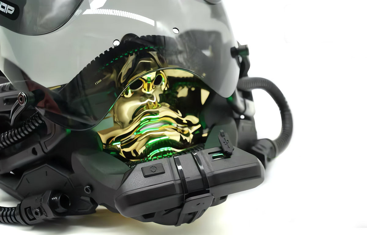 NEONX Kigurumi-Style Cyberpunk Face Mask - Detachable LED Shield & Illuminated Details