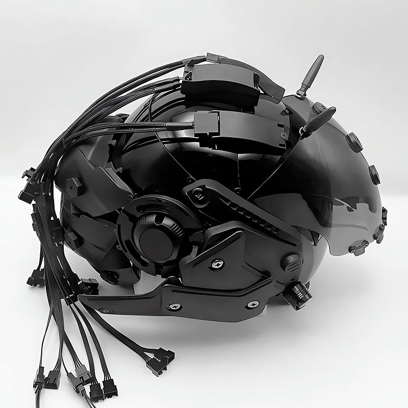 Brain-Computer Interface Cyberpunk Helmet