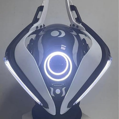 Moon Knight LED Mask - Futuristic Knight Cosplay - View 10