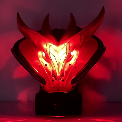 Red Cyberpunk LED Mask - Bluetooth App Control - View 19