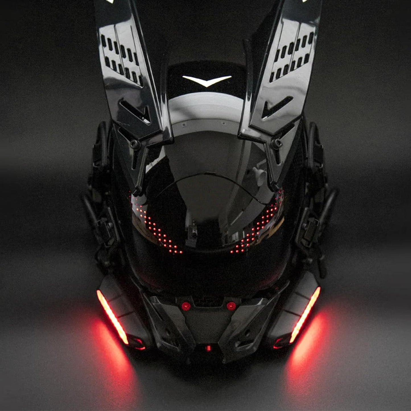Fudaole Cyberpunk LED Mask - Side View