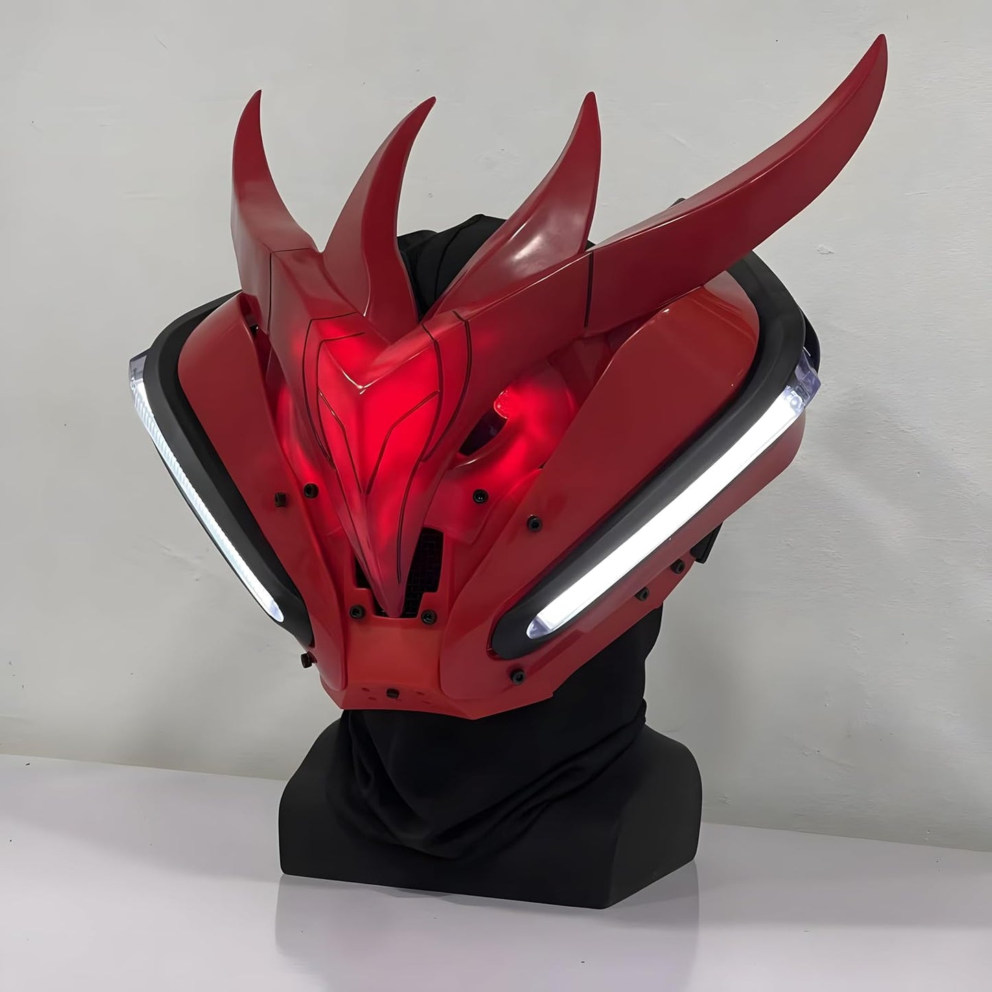 Red Cyberpunk LED Mask - Bluetooth App Control - View 11