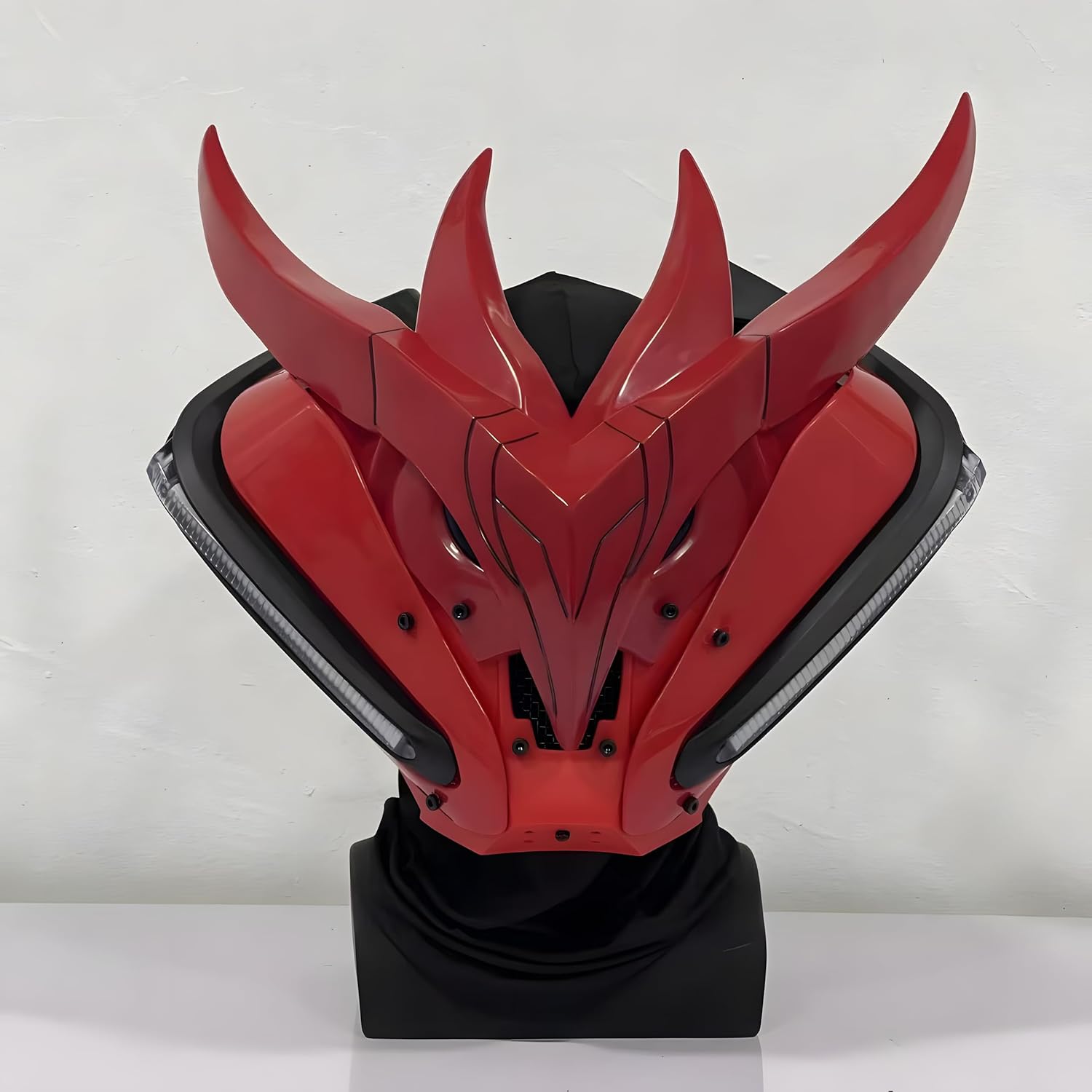 Red Cyberpunk LED Mask - Bluetooth App Control - View 12