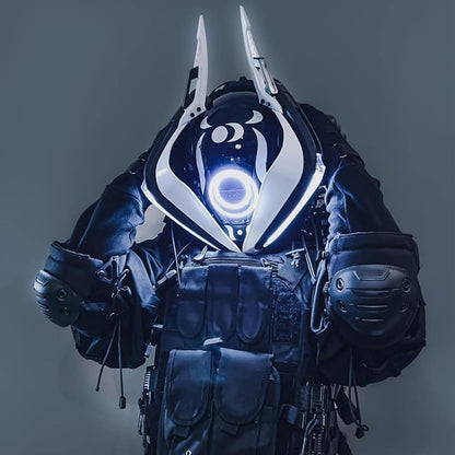 Moon Knight LED Mask - Futuristic Knight Cosplay - View 16