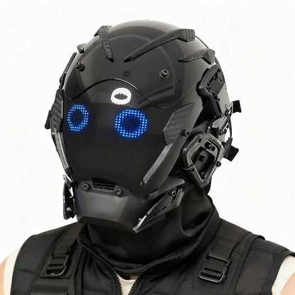 NEONX Music-Reactive Programmable LED Face Mask - Full Matrix Display & Custom GIF Support