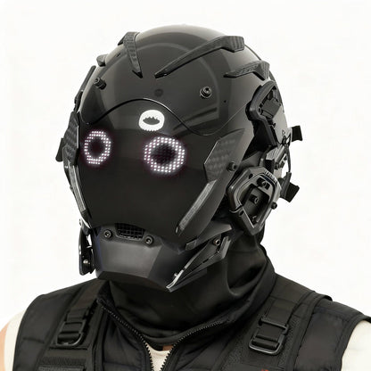 NEONX Music-Reactive Programmable LED Face Mask - Full Matrix Display & Custom GIF Support