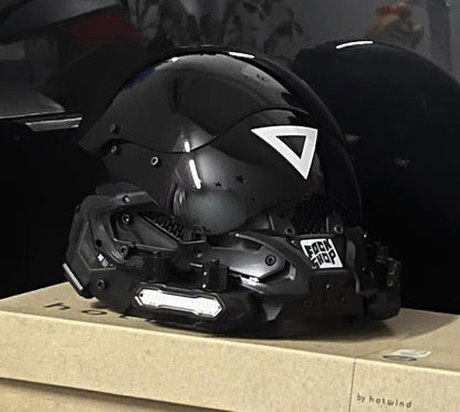 NEONX Custom LED Cyberpunk Mask - Modular Light System & Wearable Art