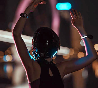NEONX Custom LED Cyberpunk Mask - Modular Light System & Wearable Art