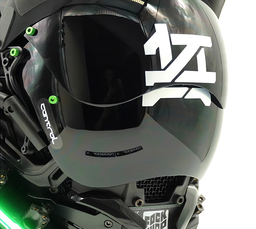 NEONX Custom LED Cyberpunk Mask - Modular Light System & Wearable Art