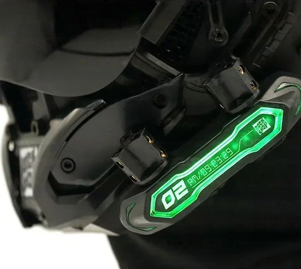 NEONX Custom LED Cyberpunk Mask - Modular Light System & Wearable Art