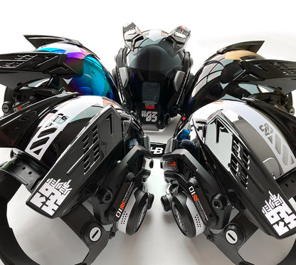 NEONX 03 Futuristic Cyberpunk Mask - Hiroto Ikeuchi Inspired Techwear Design