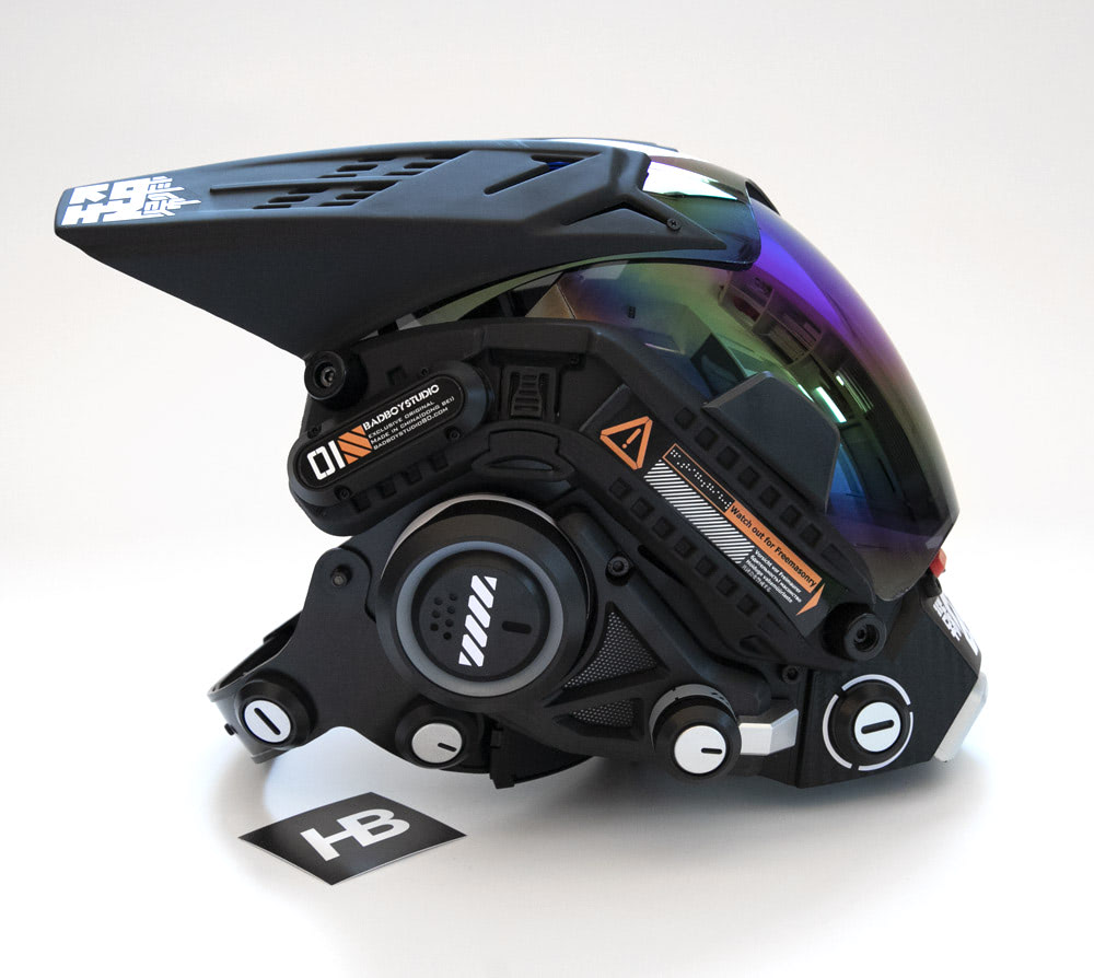 NEONX 03 Futuristic Cyberpunk Mask - Hiroto Ikeuchi Inspired Techwear Design