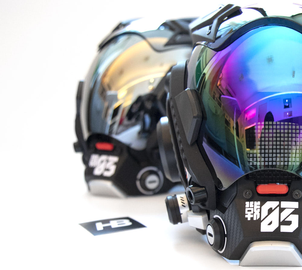 NEONX 03 Futuristic Cyberpunk Mask - Hiroto Ikeuchi Inspired Techwear Design