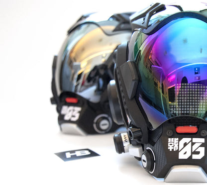 NEONX 03 Futuristic Cyberpunk Mask - Hiroto Ikeuchi Inspired Techwear Design