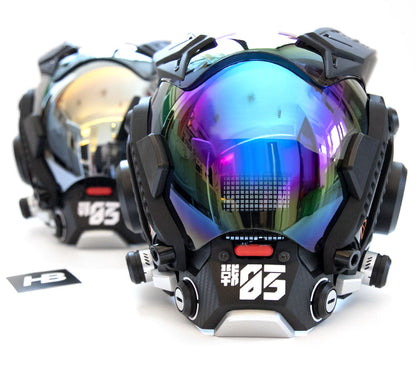 NEONX 03 Futuristic Cyberpunk Mask - Hiroto Ikeuchi Inspired Techwear Design