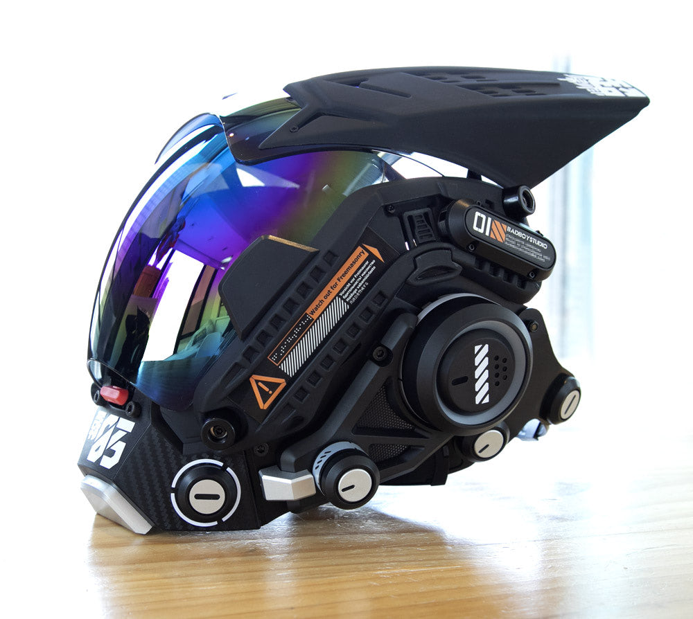 NEONX 03 Futuristic Cyberpunk Mask - Hiroto Ikeuchi Inspired Techwear Design