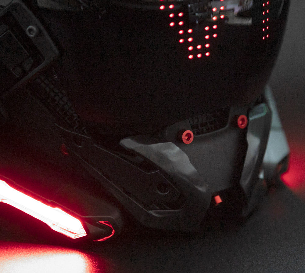 NEONX V1 Programmable Cyberpunk Mask - Color Display & LED Modules