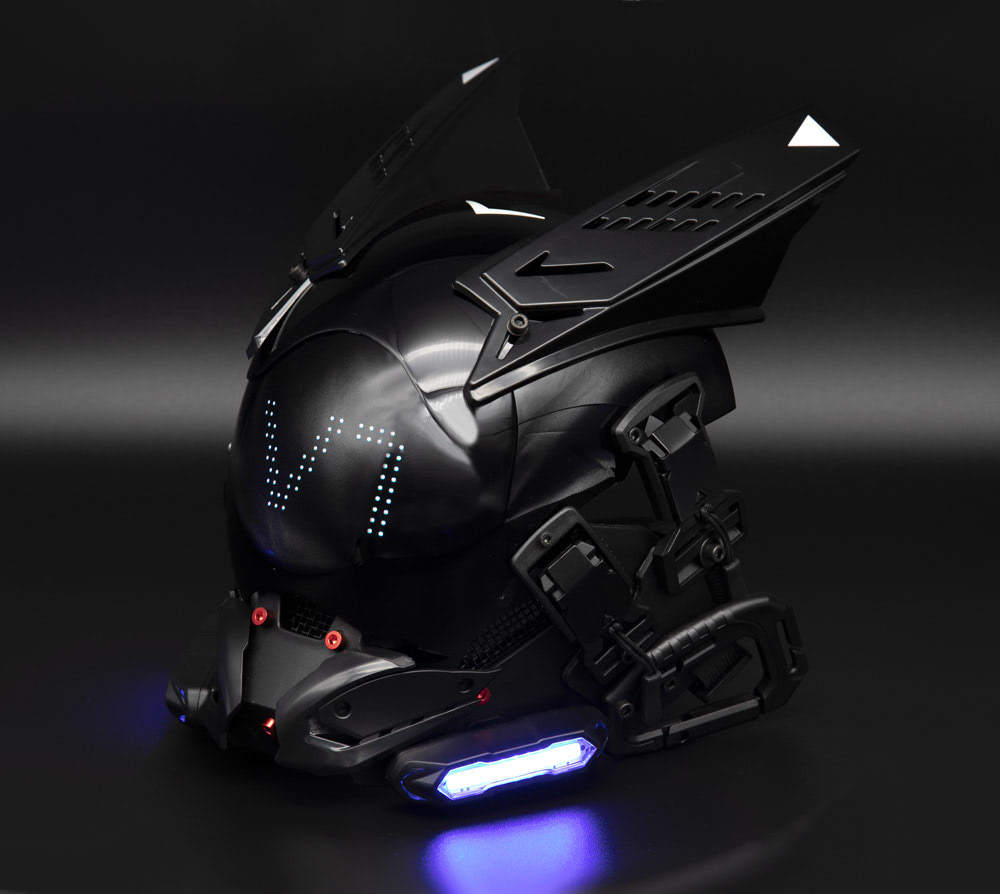 NEONX V1 Programmable Cyberpunk Mask - Color Display & LED Modules