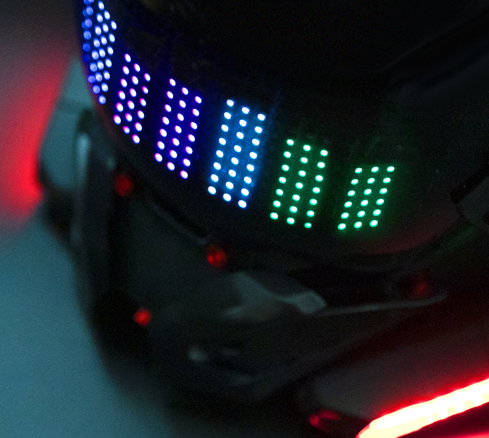 NEONX V1 Programmable Cyberpunk Mask - Color Display & LED Modules