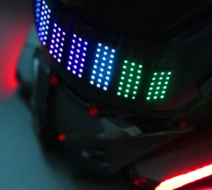 NEONX V1 Programmable Cyberpunk Mask - Color Display & LED Modules