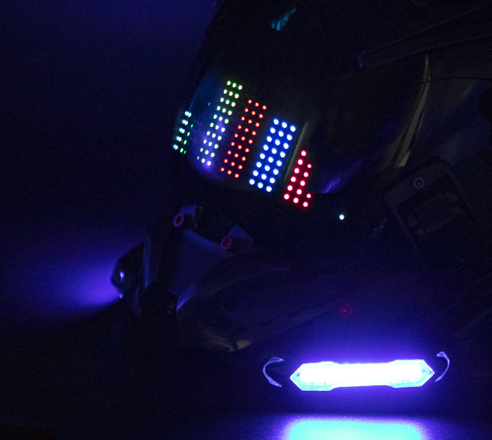 NEONX V1 Programmable Cyberpunk Mask - Color Display & LED Modules