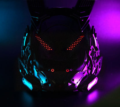 NEONX V1 Programmable Cyberpunk Mask - Color Display & LED Modules