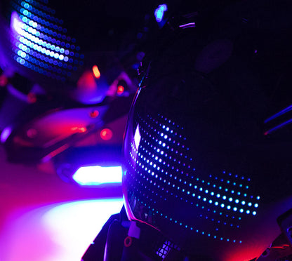 NEONX V1 Programmable Cyberpunk Mask - Color Display & LED Modules