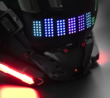 NEONX V1 Programmable Cyberpunk Mask - Color Display & LED Modules