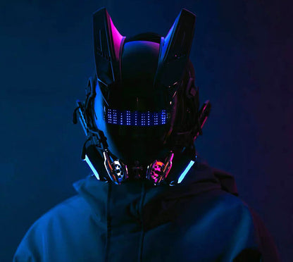 NEONX V2 Techwear Cyberpunk Mask - Programmable Pixel Display