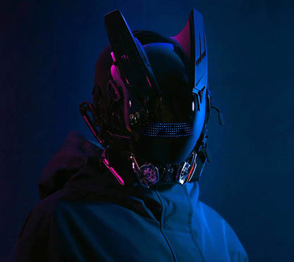 NEONX V2 Techwear Cyberpunk Mask - Programmable Pixel Display