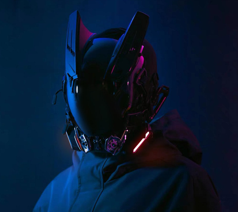 NEONX V2 Techwear Cyberpunk Mask - Programmable Pixel Display