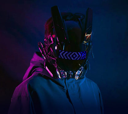 NEONX V2 Techwear Cyberpunk Mask - Programmable Pixel Display