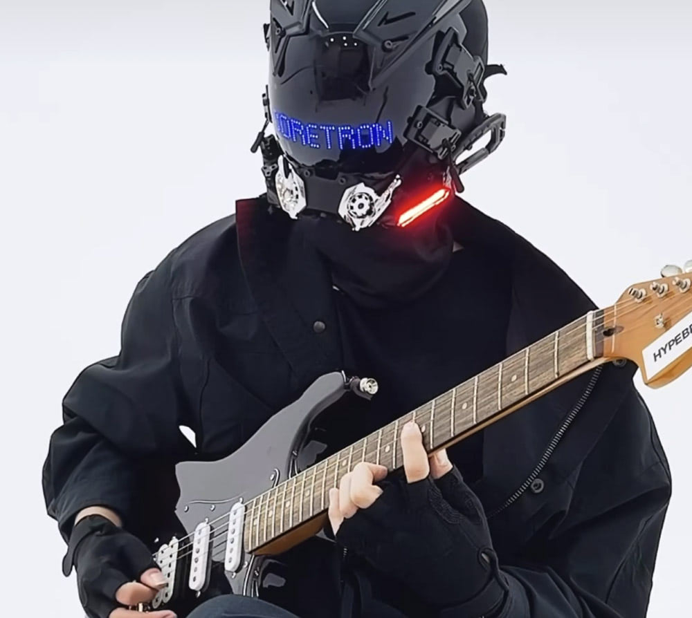 NEONX V2 Techwear Cyberpunk Mask - Programmable Pixel Display