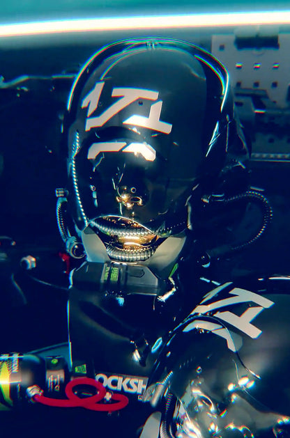 NEONX Kigurumi-Style Cyberpunk Face Mask - Detachable LED Shield & Illuminated Details