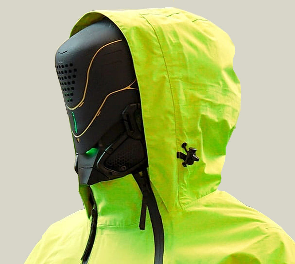 NEONX Ghostrunner Edition Custom Helmet 2025 - Interchangeable LED Color System