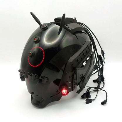 Brain-Computer Interface Cyberpunk Helmet