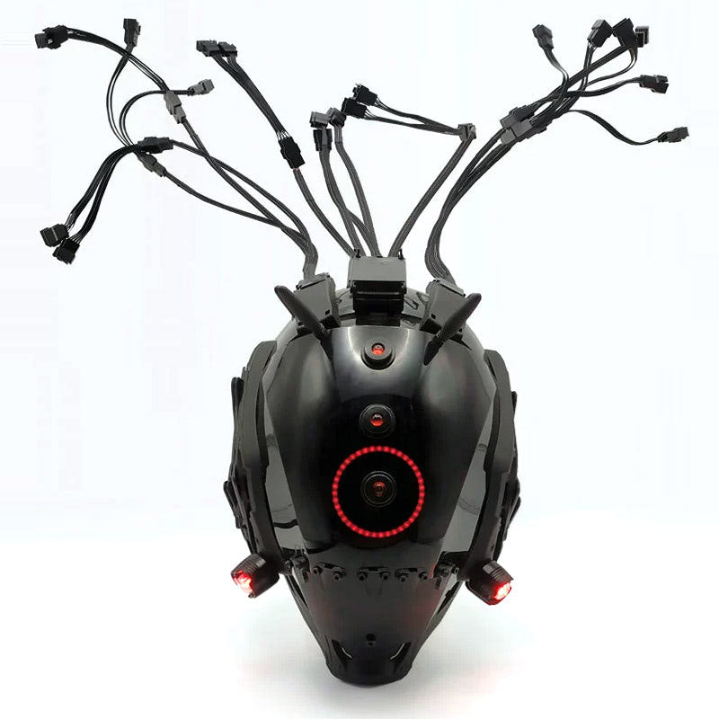 Brain-Computer Interface Cyberpunk Helmet