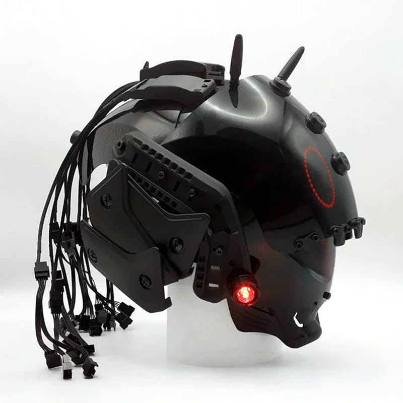 Brain-Computer Interface Cyberpunk Helmet
