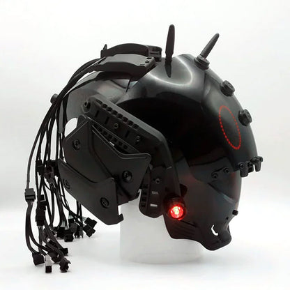 Brain-Computer Interface Cyberpunk Helmet