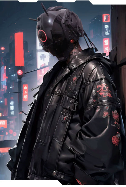 Brain-Computer Interface Cyberpunk Helmet