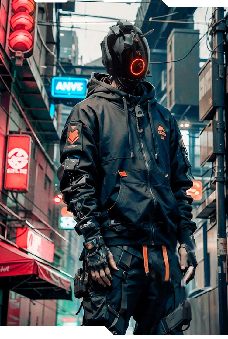 Brain-Computer Interface Cyberpunk Helmet