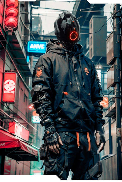 Brain-Computer Interface Cyberpunk Helmet