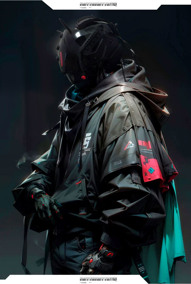 Brain-Computer Interface Cyberpunk Helmet