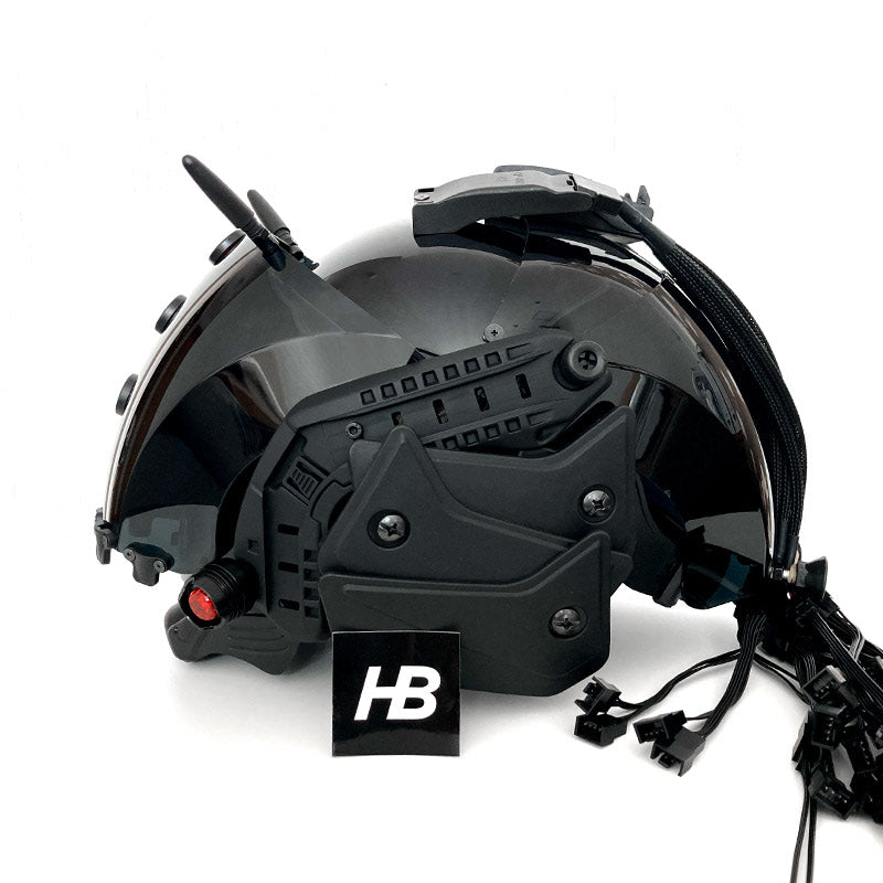 Brain-Computer Interface Cyberpunk Helmet