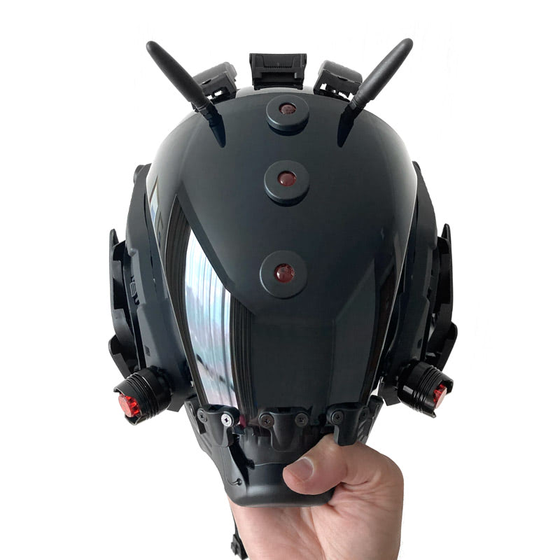 Brain-Computer Interface Cyberpunk Helmet