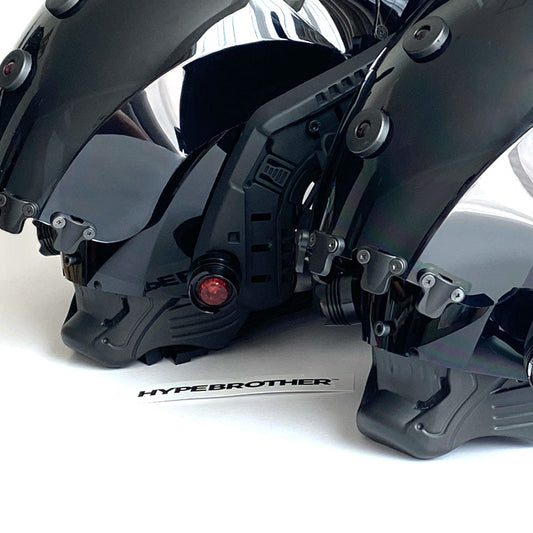 NEONX BCI Edition Cyberpunk Full-Head Helmet - Luminous LED Mecha Face Mask
