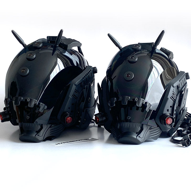 Brain-Computer Interface Cyberpunk Helmet