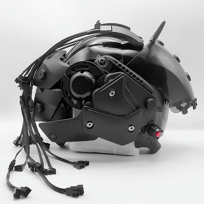 Brain-Computer Interface Cyberpunk Helmet