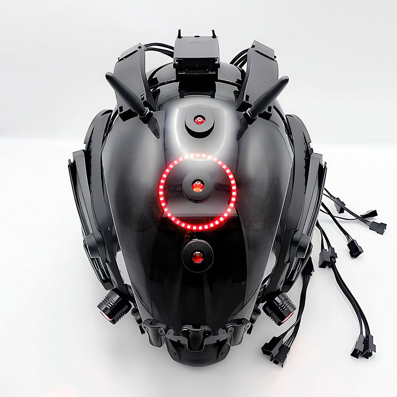 Brain-Computer Interface Cyberpunk Helmet